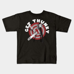 Get Thunky - Axe and Knife Throwing Target Kids T-Shirt